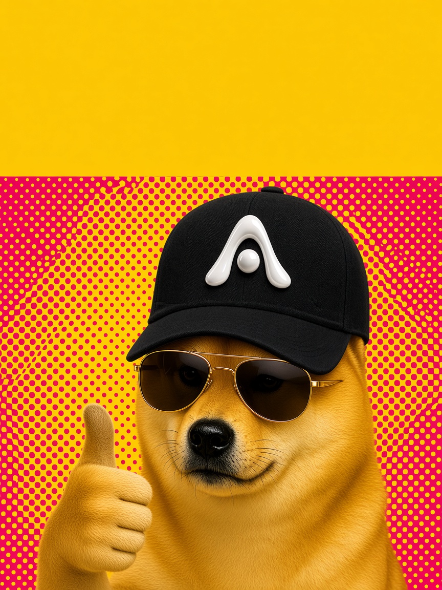 Anima Inu in sunglasses giving a thumbs up
